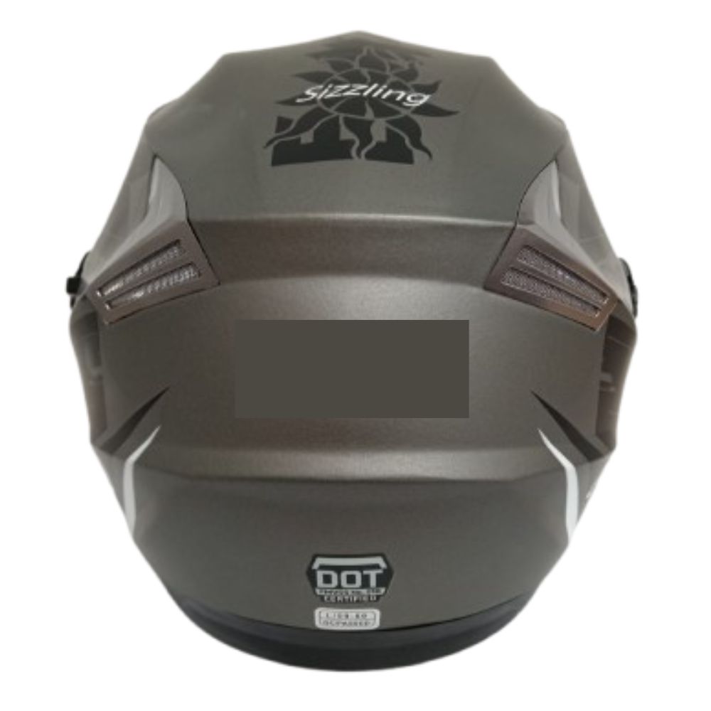 Casco de Moto Abierto Open Face Rea en Gris | Estilo y Seguridad / Talla L - Imagen 4