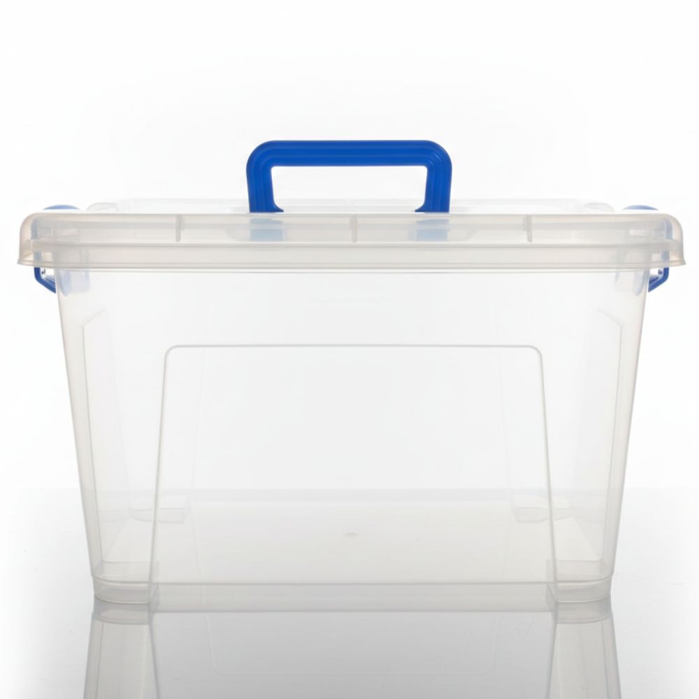 Fenomenal Cajita Organizadora Paty de Plástico Transparente con Tapa a Presión – Práctica y Resistente - Imagen 5