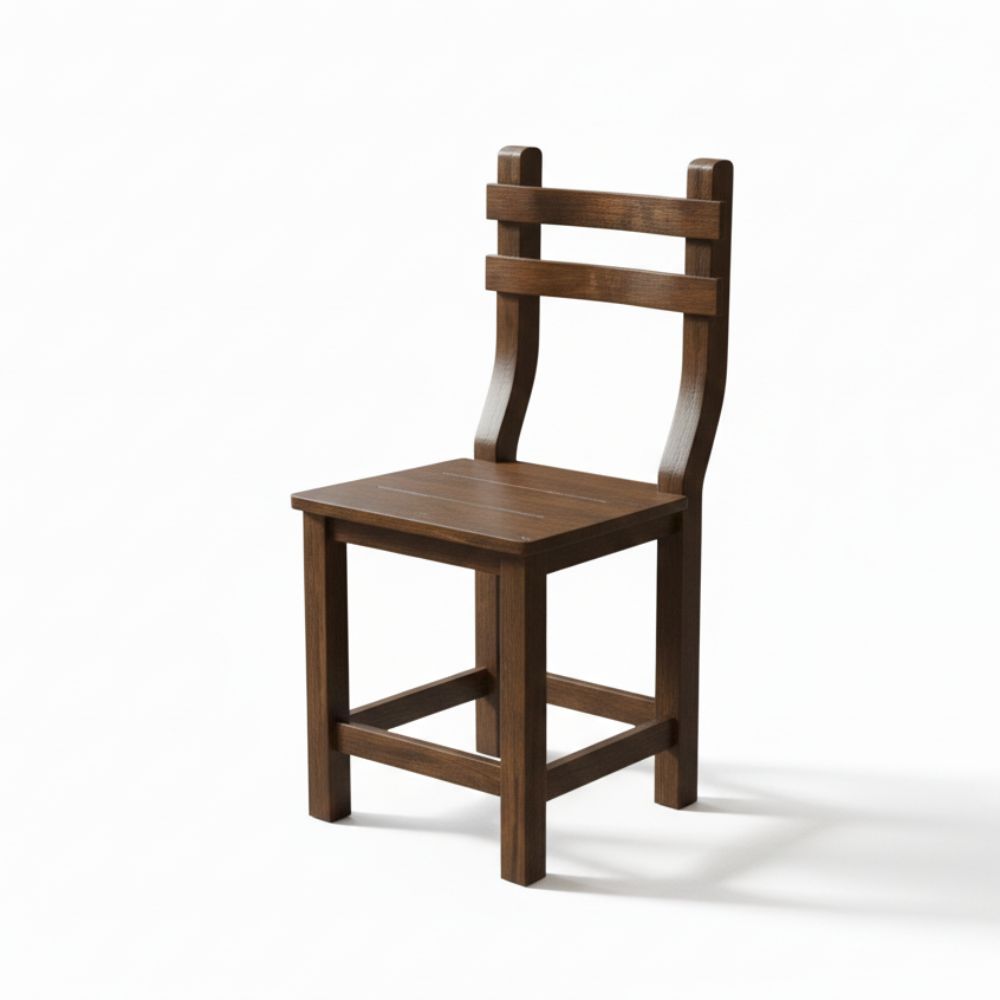 Juego de Comedor Napoli para Restaurante | Mesa + 4 Sillas de Madera | Color Marrón - Imagen 2
