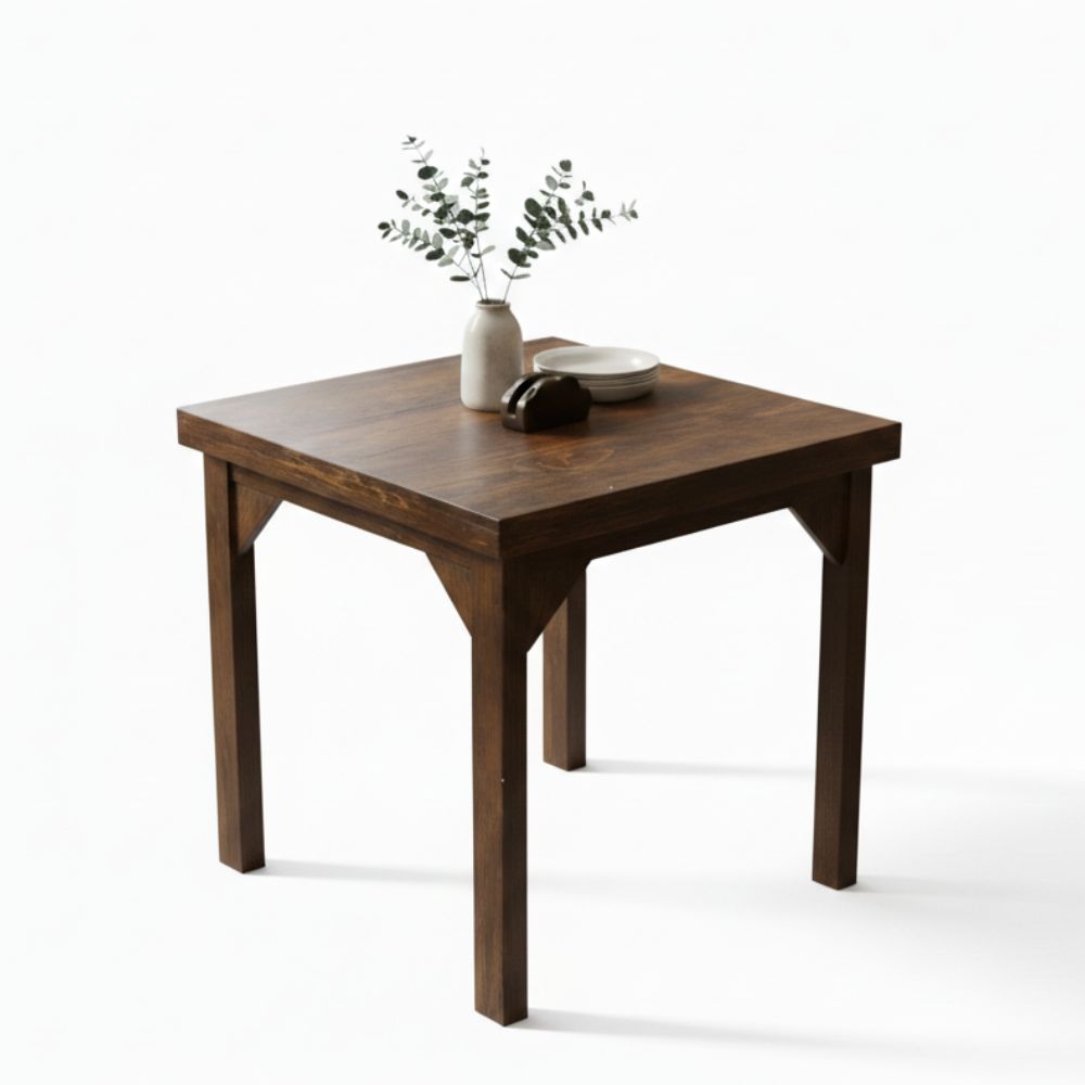 Juego de Comedor Napoli para Restaurante | Mesa + 4 Sillas de Madera | Color Marrón - Imagen 3
