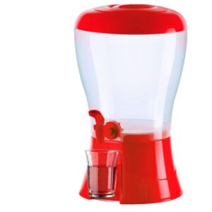 Dispensador Balde de agua para mesa Rojo 5.7 litros elegante