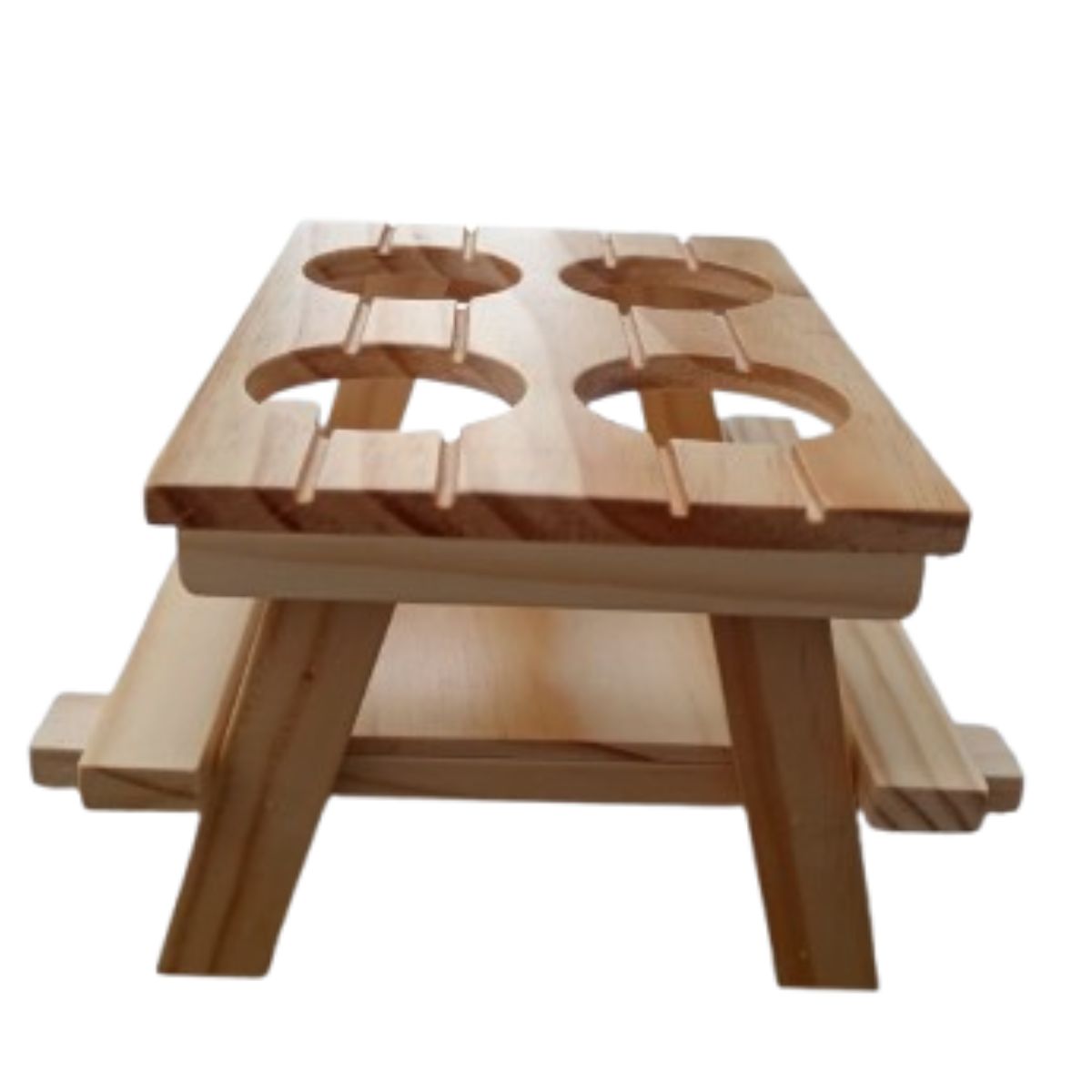 Porta Salsas de Madera con 4 Compartimentos – Organizador para Condimentos y Especias - Imagen 4