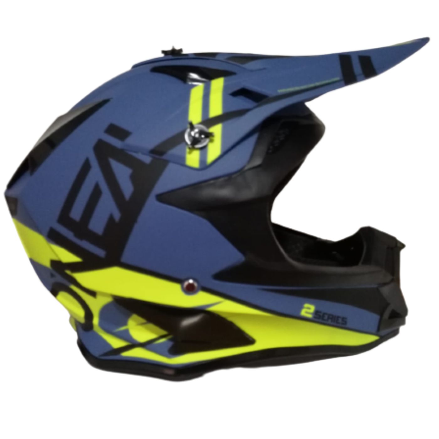 Casco motocross Opalo Certificado en azul