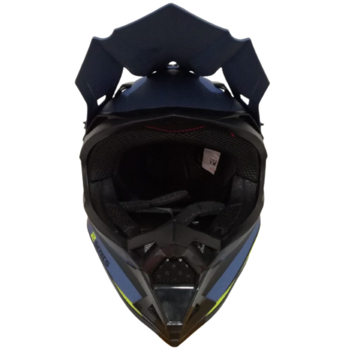 Casco motocross Opalo Certificado en azul - Imagen 2