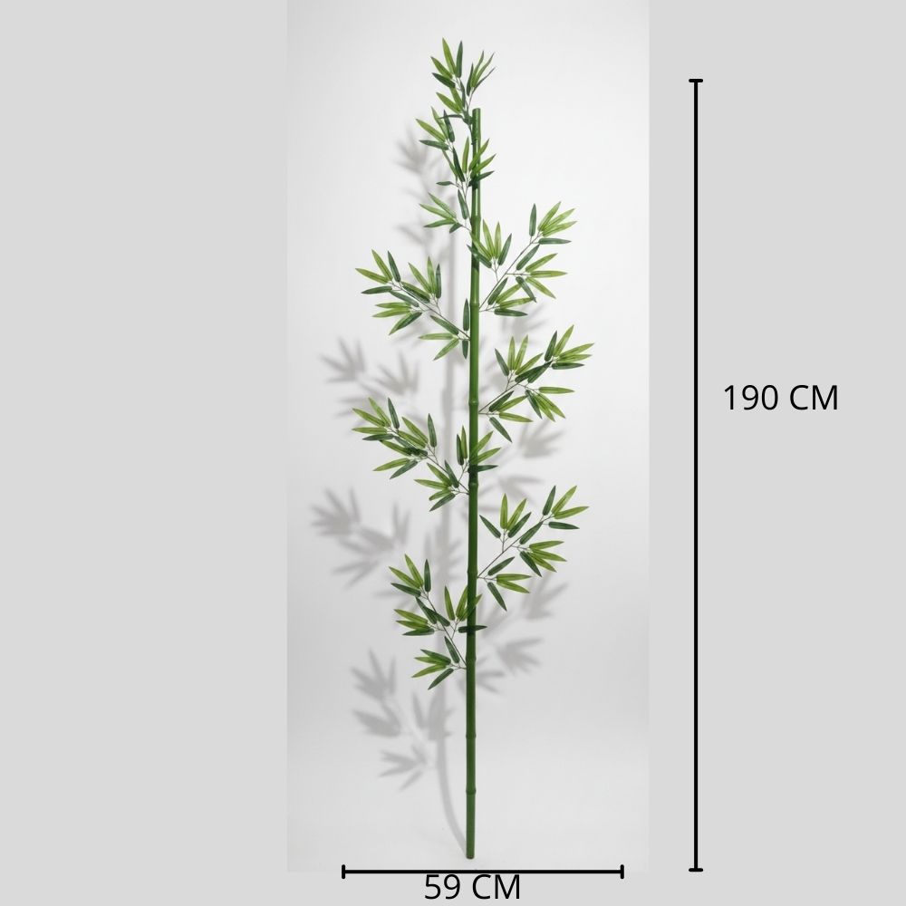 Planta Artificial Bambú con Hojas 190 cm – Decoración Natural para Hogar u Oficina - Imagen 4