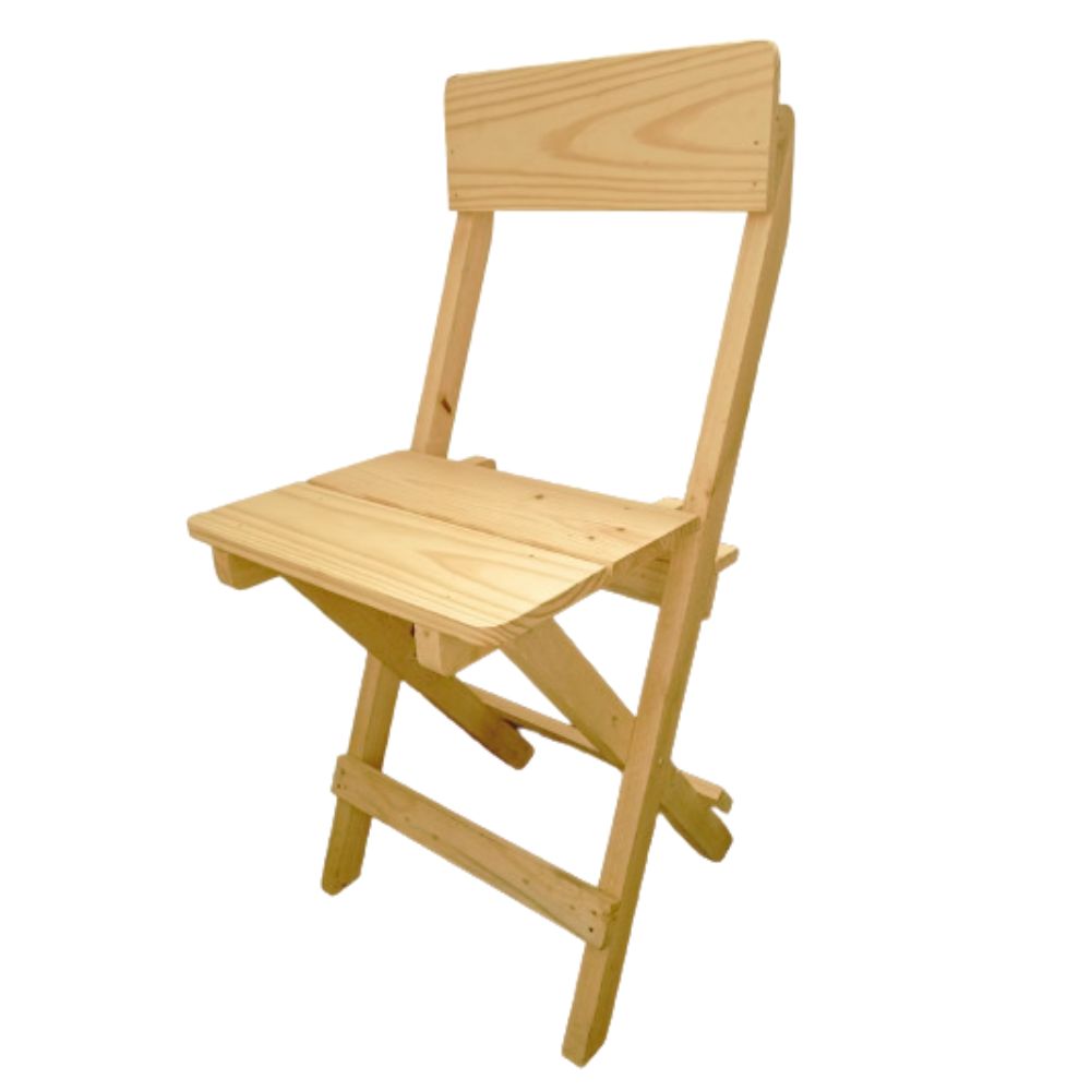 Comedor Plegable Cuadrado con 2 Sillas – Madera Pino, Acabado Natural Laqueado - Imagen 2