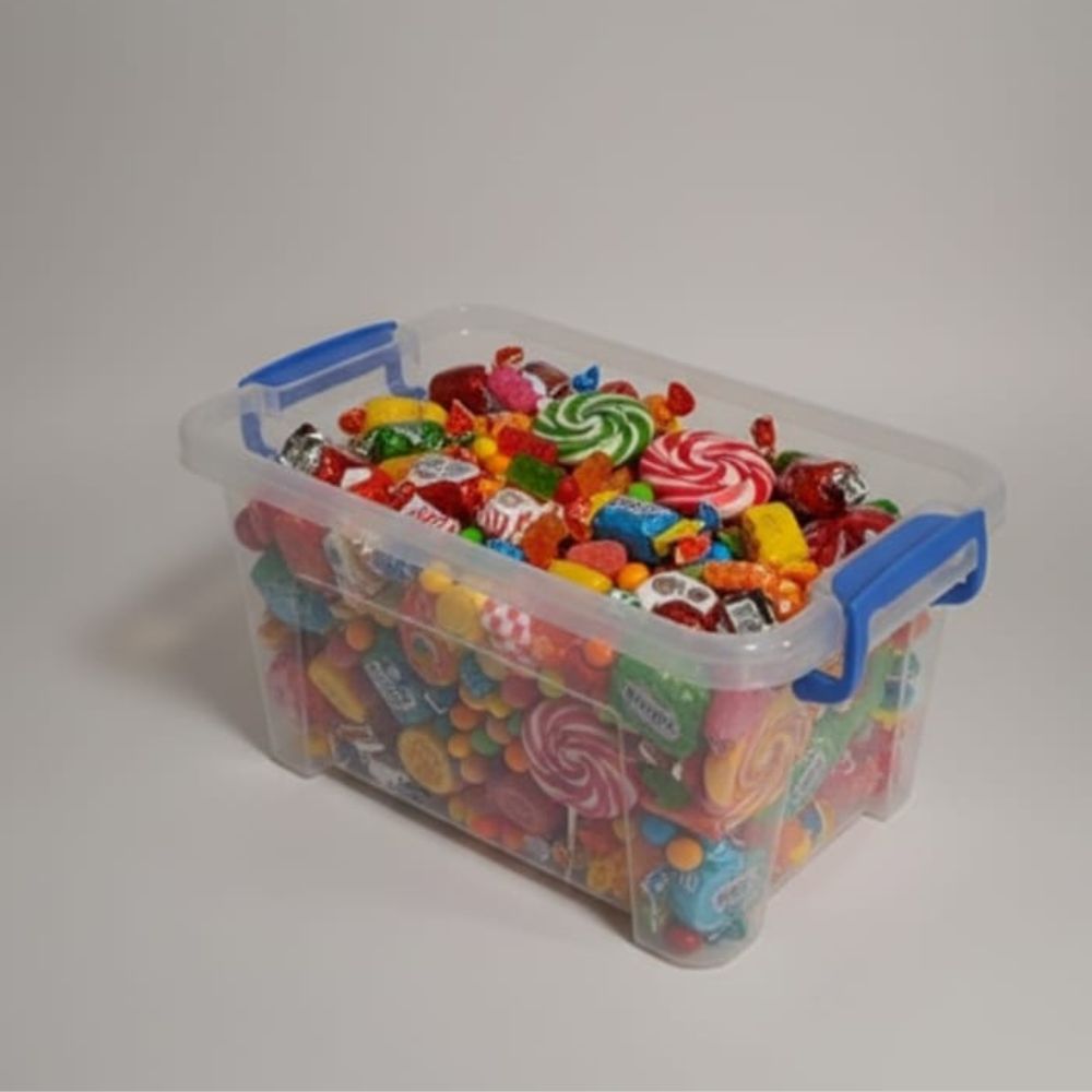 Fenomenal Cajita Organizadora Vany de Plástico Transparente con Tapa a Presión – Práctica y Resistente 30X21X15cm - Imagen 3