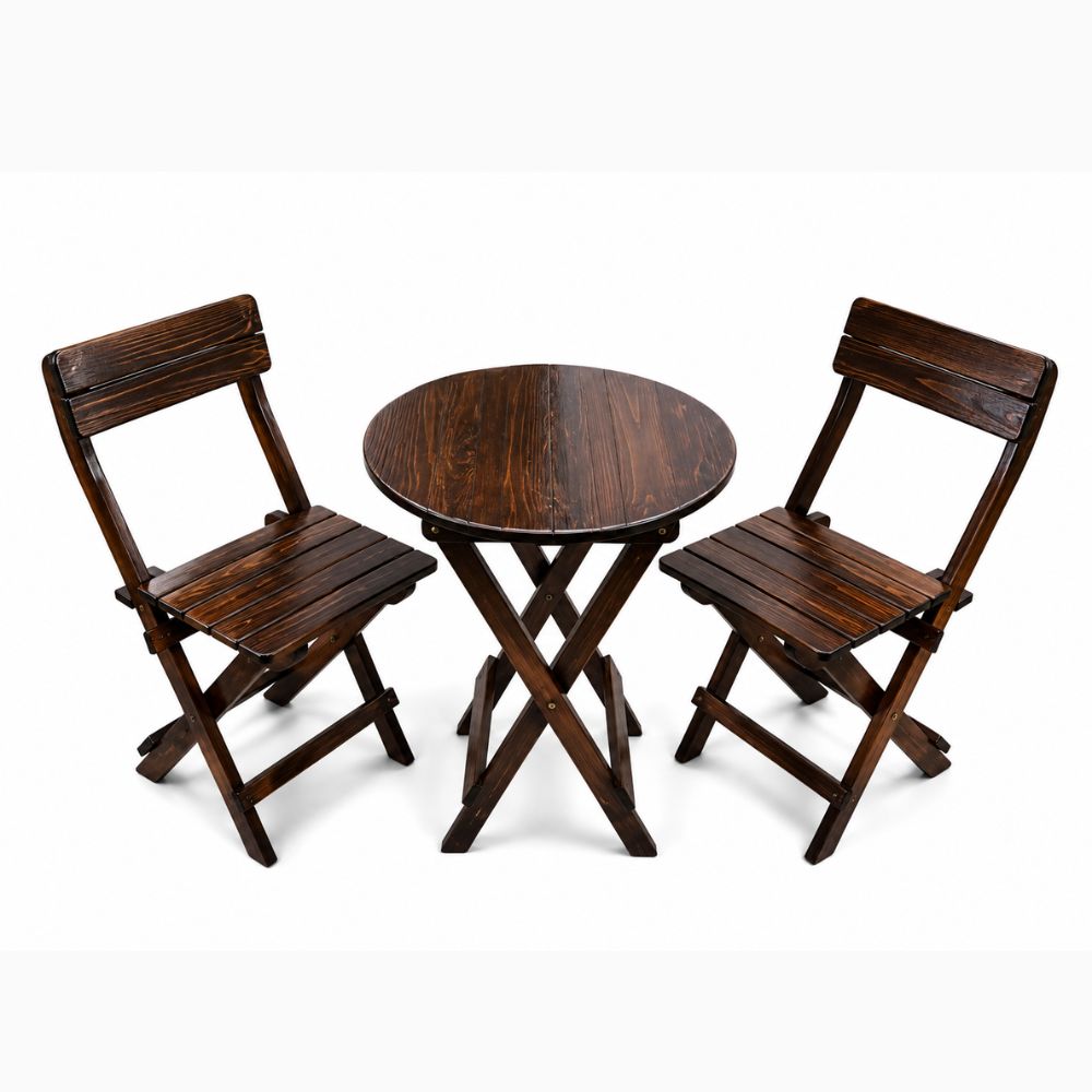 Juego de Comedor Plegable Prinx Redondo – Elegancia que Transforma tus Espacios