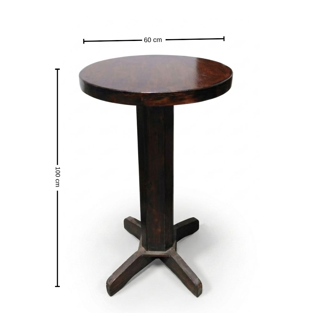 Juego de Comedor Toscana Alta – Mesa con 2 Sillas de Madera Pino Color Caoba - Imagen 3