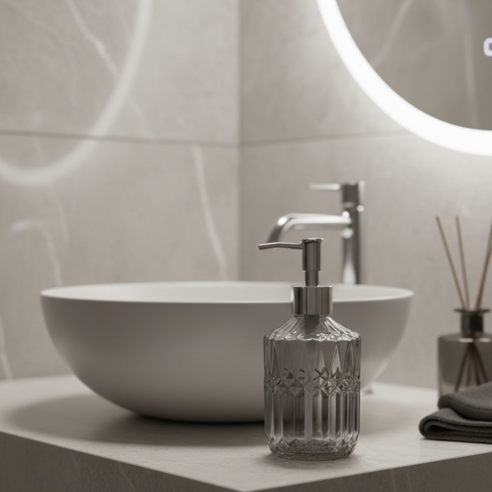 Dispensador de Jabón para Lavamanos de Baño Lujoso | Diseño Vibrante y Elegante 2.0 - Imagen 2