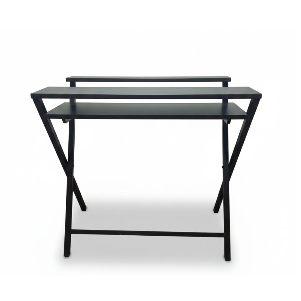 Escritorio Plegable Warny Marrón | Melamina Especial y Estructura Reforzada | Impecable Ideal Home Office 2.0 - Imagen 3