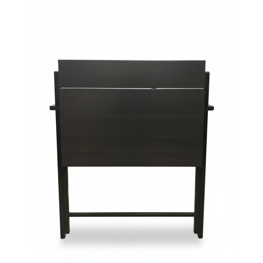 Escritorio Plegable Warny Marrón | Melamina Especial y Estructura Reforzada | Impecable Ideal Home Office 2.0 - Imagen 4