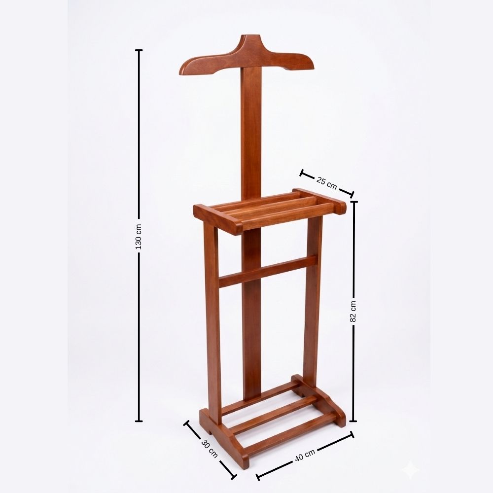 Perchero de Madera color Cedrol | Caballero de la Noche – 2025 en AlmacenTotal - Imagen 2