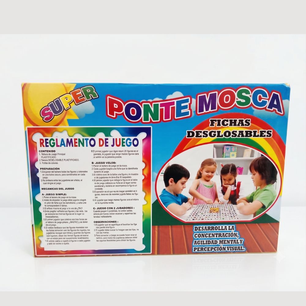 Juego Didáctico Súper Ponte Mosca con Fichas Desglosables – Juego Educativo de Concentración y Agilidad Mental para Niños - Imagen 2