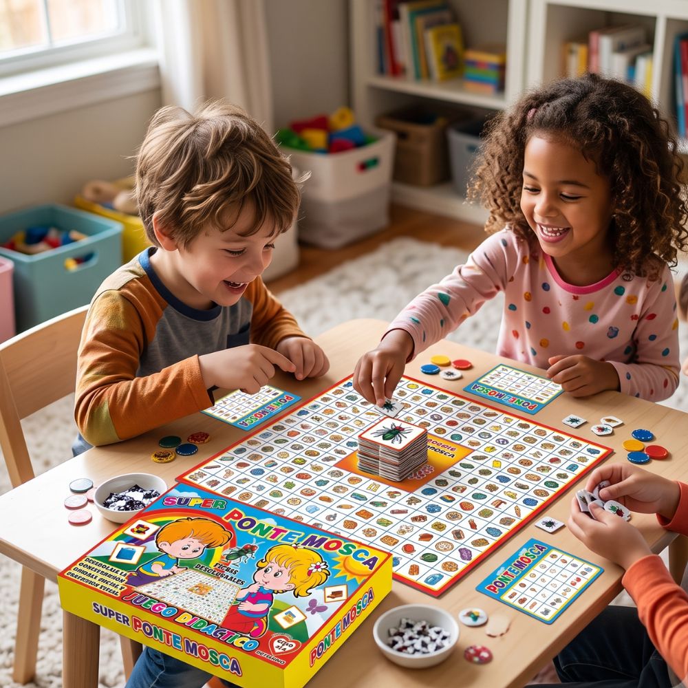 Juego Didáctico Súper Ponte Mosca con Fichas Desglosables – Juego Educativo de Concentración y Agilidad Mental para Niños - Imagen 3