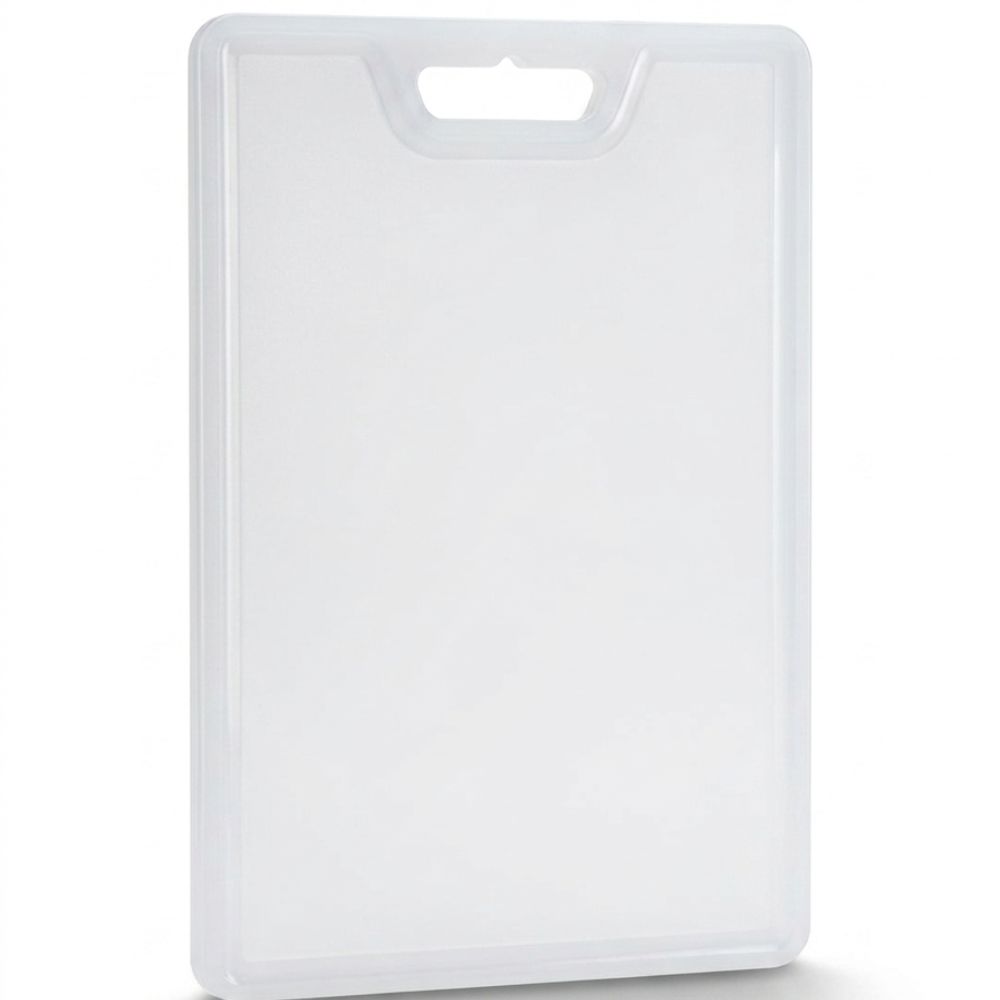 Tabla de cocina para Picar Semi Transparente Blanca 44.5 x 29.7 cm – Resistente y Fácil de Limpiar - Imagen 2